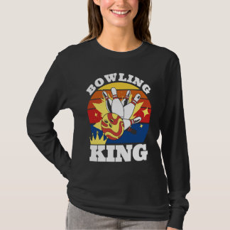 Bowling King Evolution of Man Bowling T-shirt