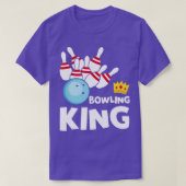 Bowling King Funny Bowling Bowler Ball T T-shirt (Design voorkant)