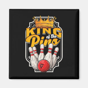 Bowling King of the Pins Magneet