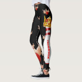 Bowling Kingpin Leggings Custom Yoga Pantalon (Gauche)