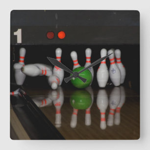Bowling-klok Vierkante Klok