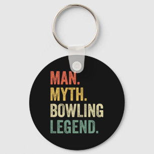 Bowling Komische Man Mythe Bowling Team Legende Vi Sleutelhanger