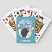 Bowling - Laat de goede tijden rollen -  ontwerp Pokerkaarten (Achterkant)