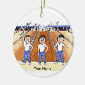 Bowling League - Drie Vrouwen Keramisch Ornament (Links)
