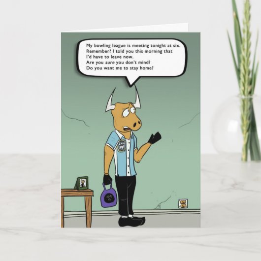 Bowling League Night Kaart (Voorkant)