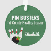 Bowling League Photo personnalisée Noël (dos)