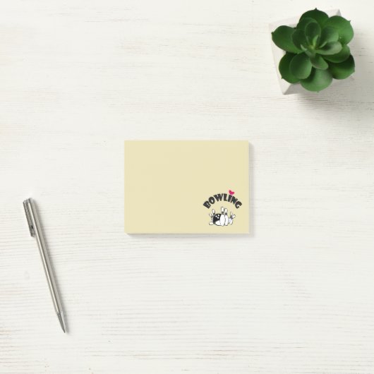 Bowling Lover - Bowling Pins en Bowling Ball Post-it® Notes (Kantoor)