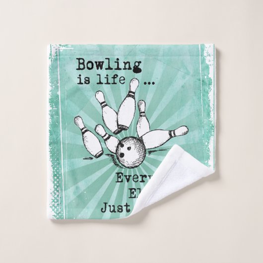 Bowling Lover Cadeau, Drôle Joueur de Bowling Cade (Gant de toilette)