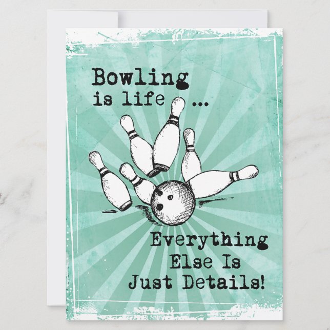 Bowling Lover Gift, grappige Bowling Player Gift (Voorkant)
