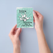 Bowling Lover Gift, grappige Bowling Player Gift Flyer (Hand)