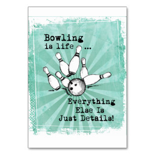 Bowling Lover Gift, grappige Bowling Player Gift Kaart