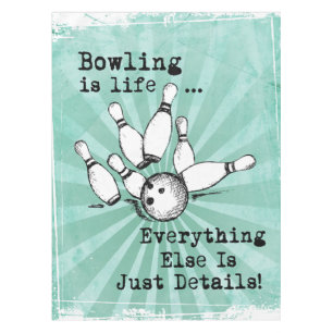 Bowling Lover Gift, grappige Bowling Player Gift Tafelkleed