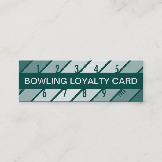 bowling loyalty card (retrograde) (Voorkant)