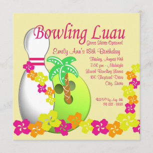 Bowling Luau Kaart