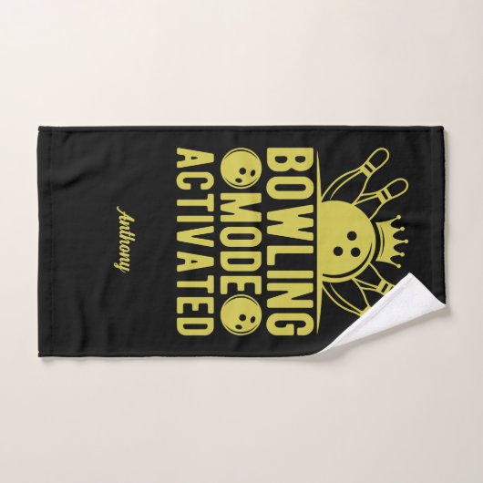 Bowling modus geactiveerd grappig genoemd Cool Handdoek (Handdoek)