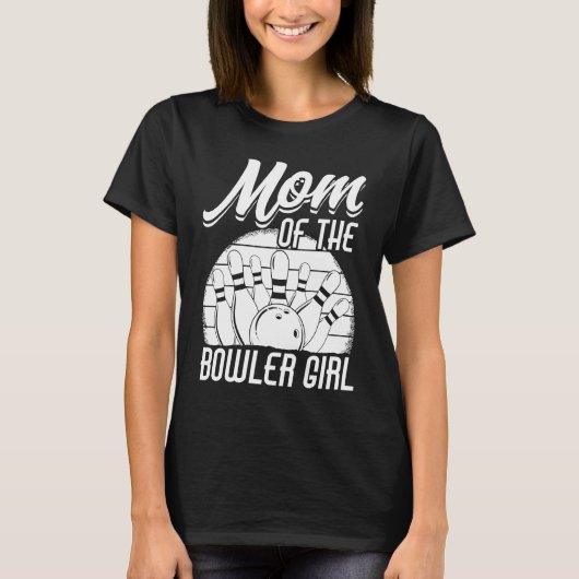 Bowling Mom Pin Bowler Strike Bowling Team Bowling T-shirt (Voorkant)