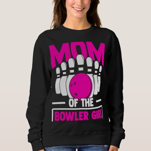 Bowling Mom Pin Bowler Strike Bowling Team Bowling Trui (Voorkant)