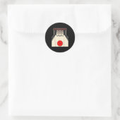 Bowling N Ed Ns Funny Bowler Player Kids Boys Men  Ronde Sticker (Tas)