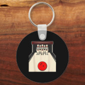 Bowling N Ed Ns Funny Bowler Player Kids Boys Men  Sleutelhanger (Voorkant)