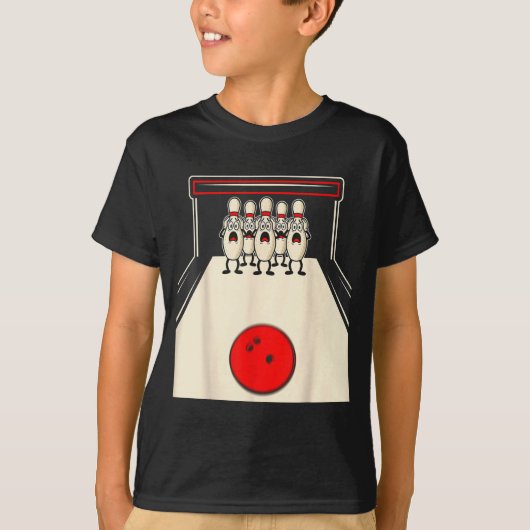 Bowling N Ed Ns Funny Bowler Player Kids Boys Men T-shirt (Voorkant)