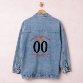 Bowling Naam Nummer Team Naam Stad Staat Denim Jacket (Hangar)