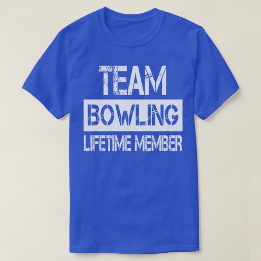 Bowling Name Team Bowling Lifetime lid T-shirt (Design voorkant)