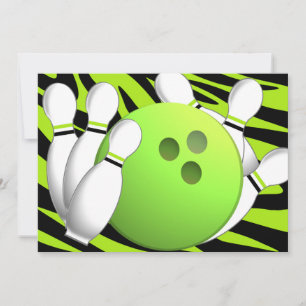 Bowling Neon Green en Zebra Kaart