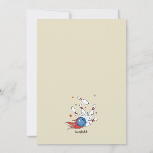 Bowling Night Invitation (Dos)