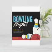 Bowling Night! Kaart (Staand voorkant)