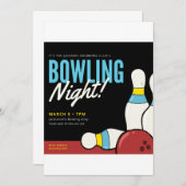 Bowling Night! Kaart (Voorkant / Achterkant)