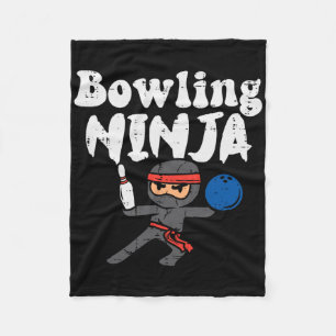 Bowling Ninja Funny Bowler Boys Meisjes Kinder Peu Fleece Deken