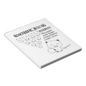Bowling Notitieblok (Schuin)