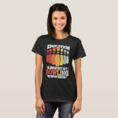 Bowling Onderwijs Bowler Strike Bowling Team Bowli T-shirt (Voorkant volledig)