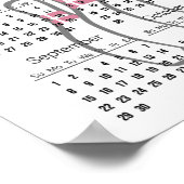 Bowling ontwerp 2024 kalender poster  (Hoek)