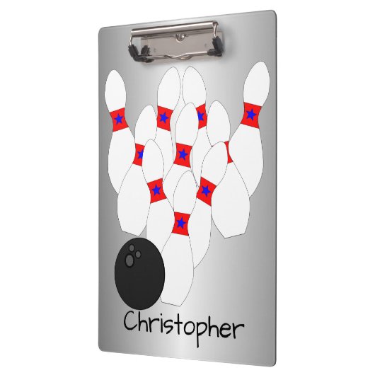 Bowling-ontwerp Klembord (Links)