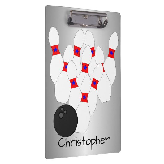 Bowling-ontwerp Klembord (Rechts)