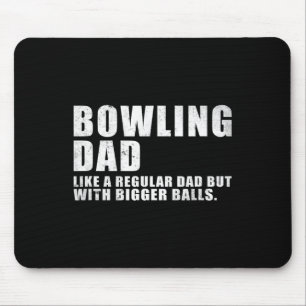 Bowling papa als een gewone vader, maar grotere bo muismat