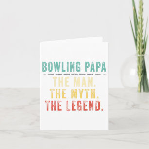 Bowling Papa Vaderdag Cadeau Kaart