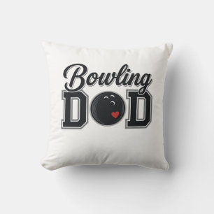 Bowling Papa Vintage Gravure Shirt Ontwerp_1 Kussen