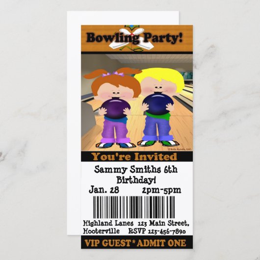 Bowling Party (Voorkant / Achterkant)