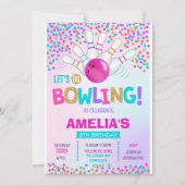 Bowling Party Anniversaire Invitation (Devant)