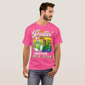Bowling Party Rollin' 10 Geweldige 2015 10e verjaa T-shirt (Voorkant volledig)