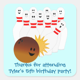 Bowling Party Sticker