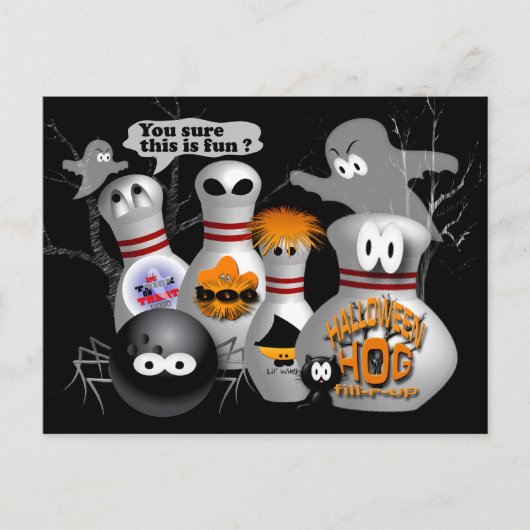 Bowling Party Uitnodigingen  (Voorkant)