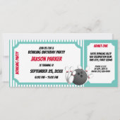 Bowling Party verjaardagskaart Kaart (Voorkant)