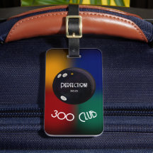 Bowling Perfection 300 Club Bowling Bag Label