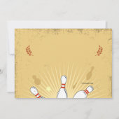 Bowling Photo Anniversaire Invitation (Dos)