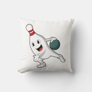 Bowling pin bij Bowling met Bowling ball Kussen