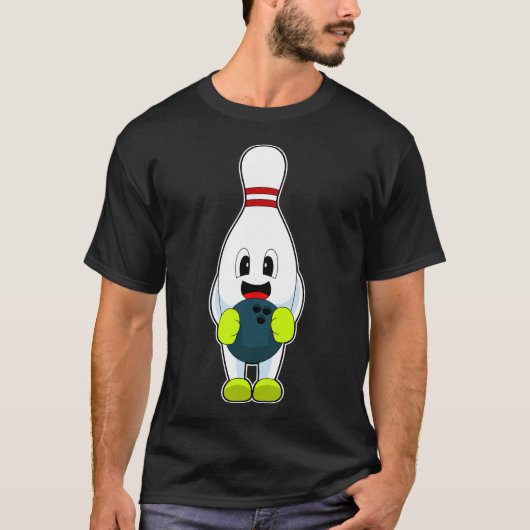 Bowling pin Bowling bal T-shirt (Voorkant)