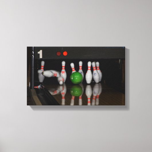 Bowling Pin Canvas afdrukken (Voorkant)